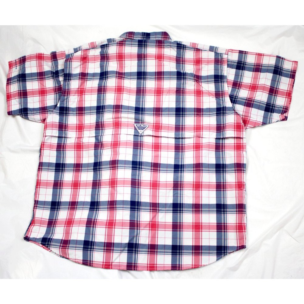 Columbia PFG Mens Short Sleeve Button Front Vented - Picture 3 of 6